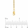Thumbnail Image 1 of 2.5mm Glitter Rope Chain Necklace in Hollow 10K Gold - 20"