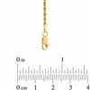 Thumbnail Image 1 of 3.0mm Glitter Rope Chain Necklace in Hollow 10K Gold - 24"