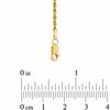 Thumbnail Image 2 of 3.0mm Glitter Rope Chain Necklace in Hollow 10K Gold - 20&quot;