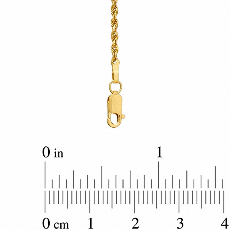 Main Image 2 of 3.0mm Glitter Rope Chain Necklace in Hollow 10K Gold - 20&quot;