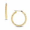 14K Gold Large Mesh Hoop Earrings