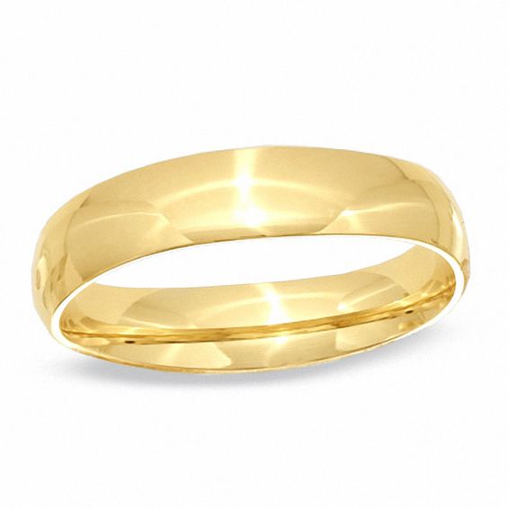 Ladies' 4.0mm Comfort Fit 14K Gold Wedding Band