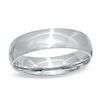 Men's 5.0mm Comfort Fit 14K White Gold Wedding Band