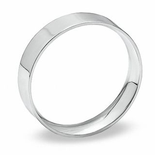 Men's 5.0mm Comfort Fit 14K White Gold Wedding Band