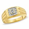 Thumbnail Image 0 of Men's Diamond Accent Square Ring in 10K Gold