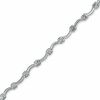 Thumbnail Image 0 of 10K White Gold Curve Square Stampato Bracelet