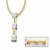 Thumbnail Image 1 of 0.50 CT. T.W. Diamond Three Stone Past Present Future Pendant in 14K Gold