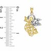 Thumbnail Image 1 of 10K Two-Tone Gold Angel Charm