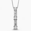 Thumbnail Image 1 of 0.25 CT. T.W. Diamond Three Stone Past Present Future Pendant in 14K White Gold