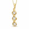 Thumbnail Image 0 of 0.33 CT. T.W. Diamond Three Stone Pendant in 14K Gold