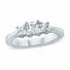 0.50 CT. T.W. Princess-Cut Diamond Three Stone Engagement Ring in 14K White Gold