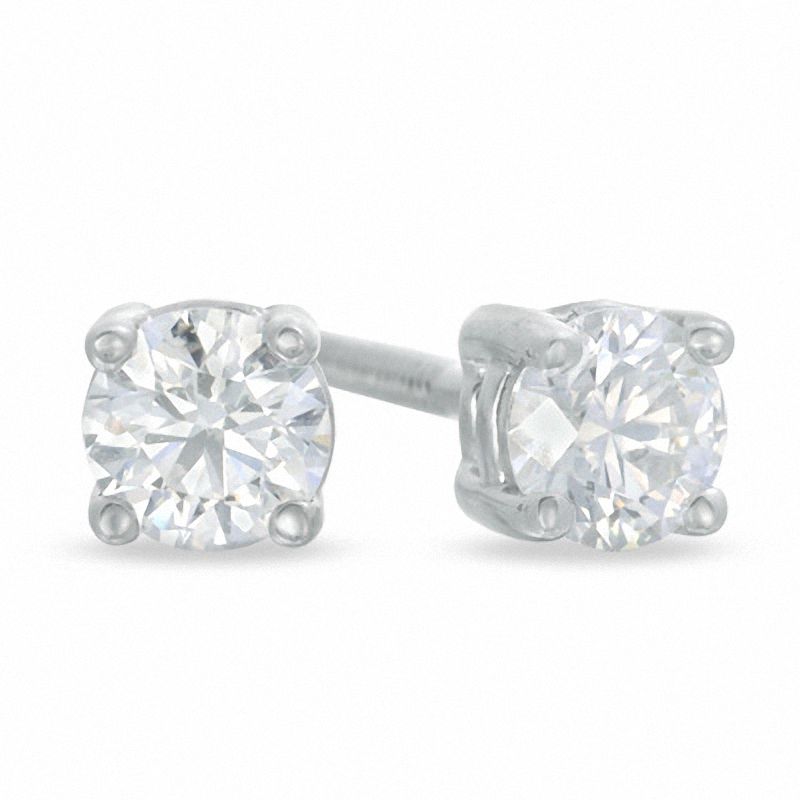 Celebration Canadian Lux® 0.50 CT. T.W. Certified Diamond Earrings in 18K White Gold (H-I/SI2)