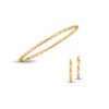 Thumbnail Image 0 of 3.0mm Twisted Tube Bangle and Earring Set in 10K Gold