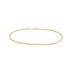 Rope Chain Anklet in Hollow 10K Gold - 10"