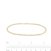 Rope Chain Anklet in Hollow 10K Gold - 10"