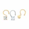 Thumbnail Image 0 of 14K Gold Cubic Zirconia Nose Stud Set