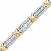 Thumbnail Image 0 of 2.00 CT. T.W. Diamond "X" Bracelet in 10K Gold