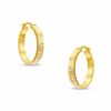 Thumbnail Image 0 of Hollow 10K Gold Greek Key Hoop Earrings