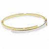 10K Two-Tone Gold Bypass Bangle