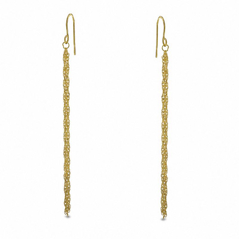 14K Gold Triple Strand Drop Earrings|Peoples Jewellers