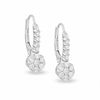 Thumbnail Image 0 of 0.45 CT. T.W. Endless Diamond® Cluster Drop Earrings in 14K White Gold