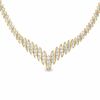 4.00 CT. T.W. Diamond Swirl Necklace in 10K Gold