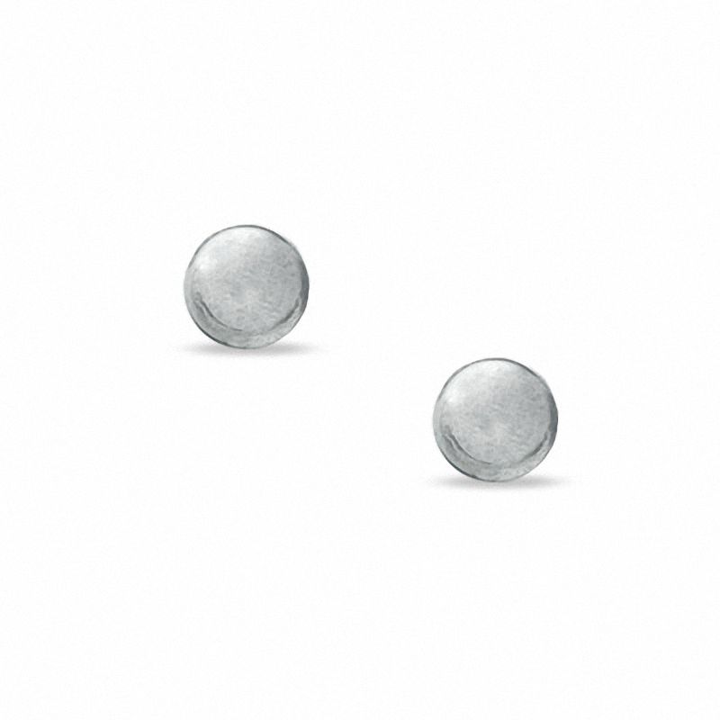 3.0mm Ball Stud Earrings in 14K White Gold