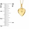 Child's Diamond Accent Locket in 10K Gold - 13"