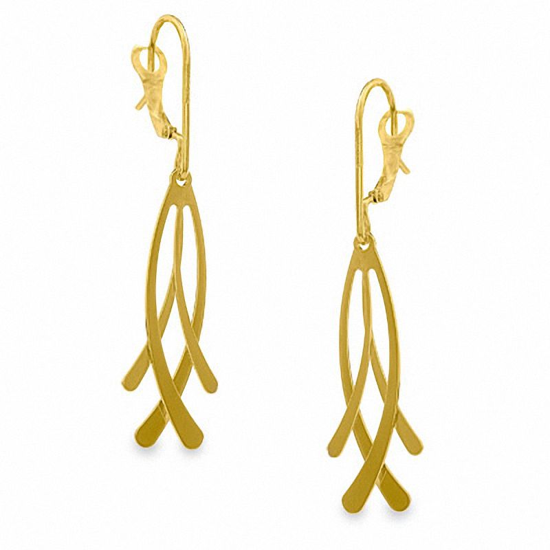 14K Gold Stick Drop Earrings|Peoples Jewellers