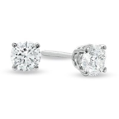 Celebration Canadian Lux® CT. T.W. Certified Diamond Earrings in 14K White Gold (I/SI2