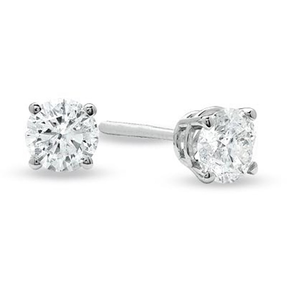 Celebration Canadian Lux® 0.70 CT. T.W. Certified Diamond Earrings in 14K White Gold (I/SI2)