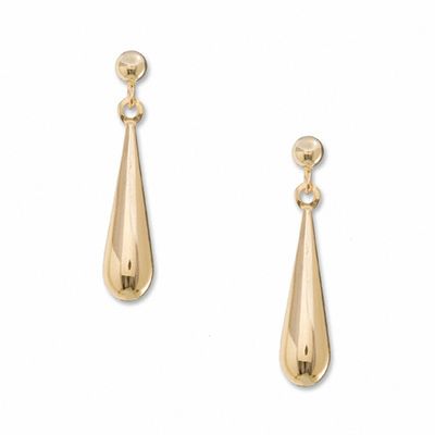 14K Gold Teardrop Earrings