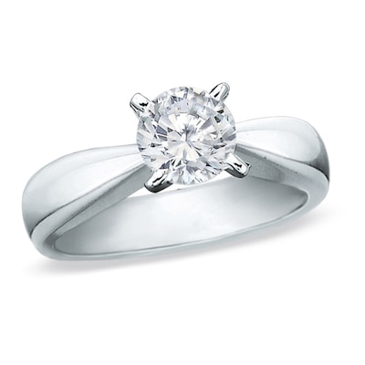 Celebration Canadian Lux® CT. Certified Diamond Solitaire Engagement Ring in 18K White Gold (I/VS2