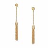 Thumbnail Image 0 of 14K Tri-Tone Gold Rope Tassel Dangle Earrings