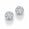 1.00 CT. T.W. Endless Diamond® Flower Stud Earrings in 14K White Gold