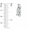 014 Gauge XOXO Belly Button Ring with Cubic Zirconia in 14K White Gold