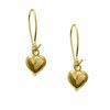 Thumbnail Image 1 of 14K Gold Heart Dangle Earrings