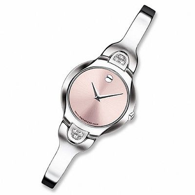 Ladies' Movado Kara™ Stainless Steel Bangle Watch (Model: 0605606)