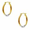 Thumbnail Image 0 of 14K Tri-Tone Gold 18mm Hoop Earrings