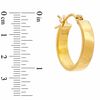 Thumbnail Image 1 of 14K Gold Small Wedding Band Hoop Earrings