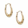 14K Gold Pinwheel Hoop Earrings