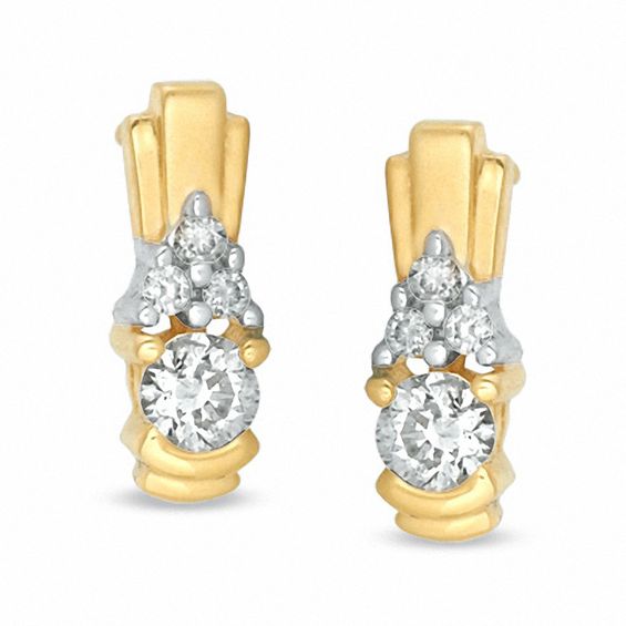 0.30 CT. T.W. Diamond Earrings in 14K Gold