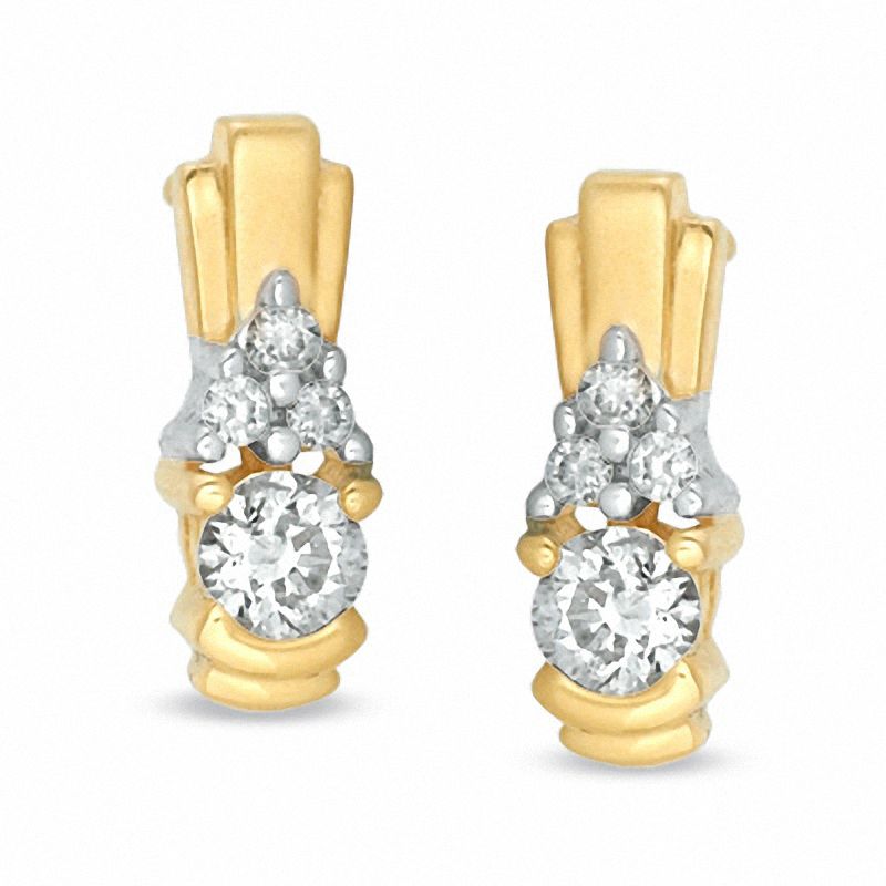0.30 CT. T.W. Diamond Earrings in 14K Gold|Peoples Jewellers