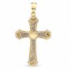 Thumbnail Image 0 of 10K Two-Tone Gold Heart and Cross Charm