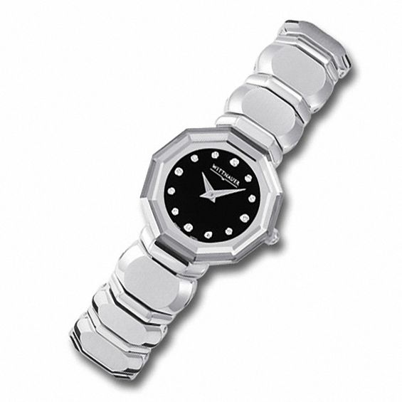 Ladies' Wittnauer Winter Garden Watch with Black Dial (Model: 10P04)