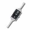 Thumbnail Image 0 of Ladies' Wittnauer Winter Garden Diamond Accent Bangle Watch with Rectangular Black Dial (Model: 10R14)