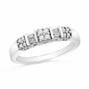 0.25 CT. T.W. Diamond Clover Band in 10K White Gold