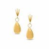 Thumbnail Image 0 of 14K Gold Short Teardrop Dangle Earrings