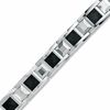 Thumbnail Image 0 of Men's Tungsten and Stainless Steel Bracelet with Black Carbon Fibre Accents