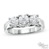 1.50 CT. T.W. Diamond Three Stone Anniversary Ring in 14K White Gold